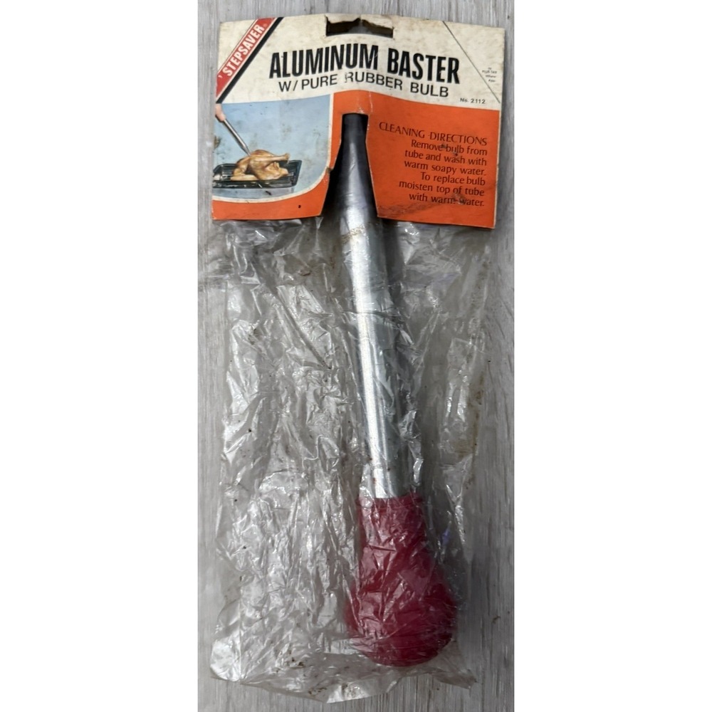Vintage Kitchen 9 1/2" Aluminum Baster NEW in PACKAGE